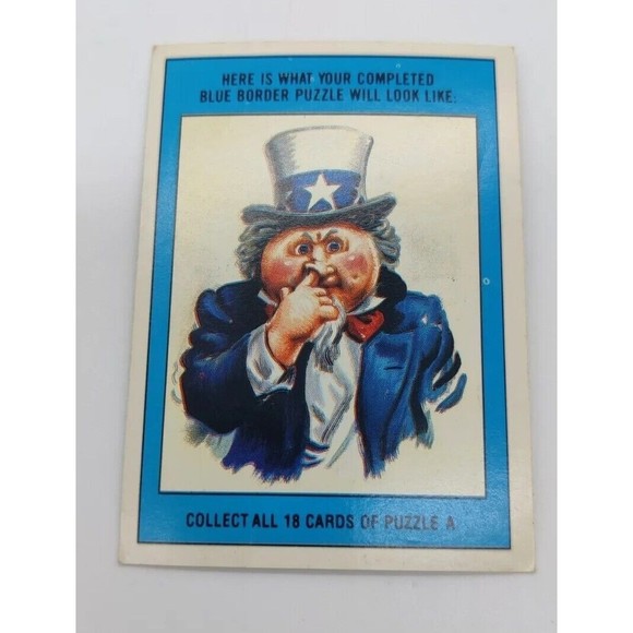 Hot Head Harvey 1986 Garbage Pail Kids 87a Front Copyright Card Sticker GPK 80s - Picture 2 of 2